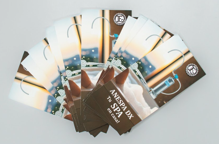 Pack de 25 Uds Tríptico presentación de producto ANESPA