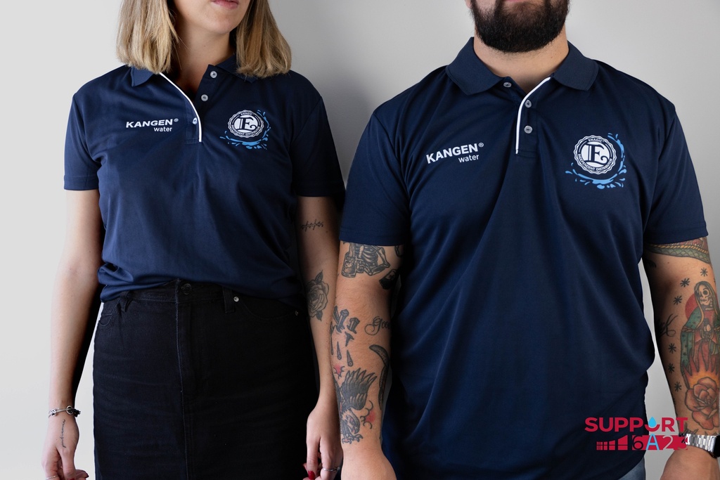 Polo Mujer KANGEN Water con el logo de Distribuidor Independiente ENAGIC