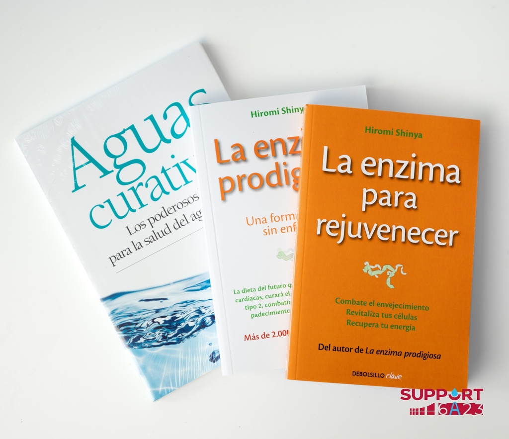 Pack de Libros Formación (Aguas curativas / La enzima prodigiosa / La enzima para rejuvenecer)