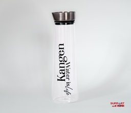 Jarra de cristal borosilicato transparente 1 litro.
