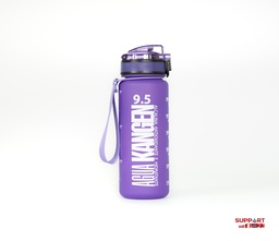 Botella morada de tritán mate KANGEN pH 9.5 apertura Clip 600ml.